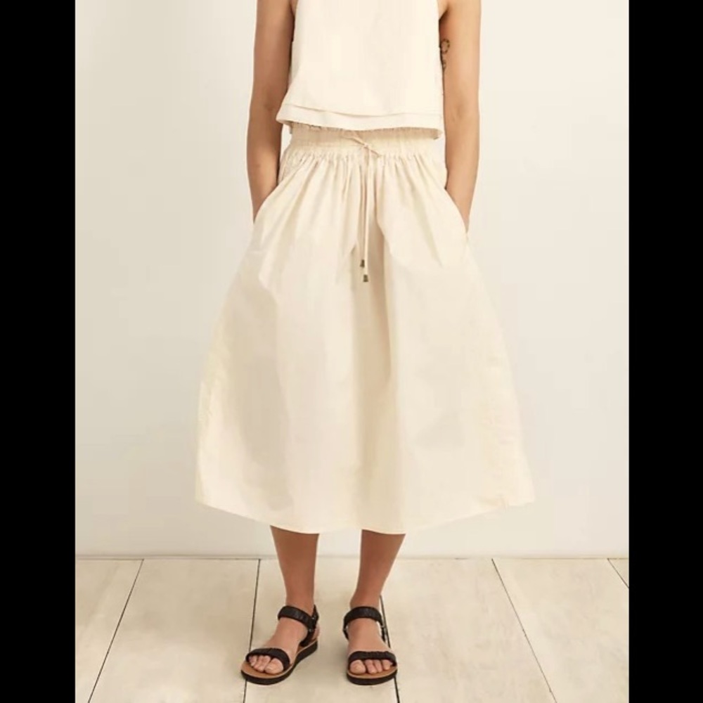 APIECE APART olive green Wabi Sabi skirt, size 10